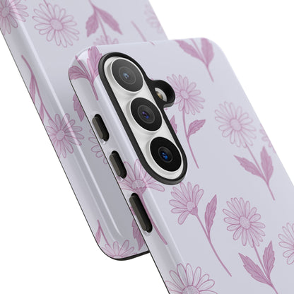 Pretty Lilac Daisy Pattern Phone Case
