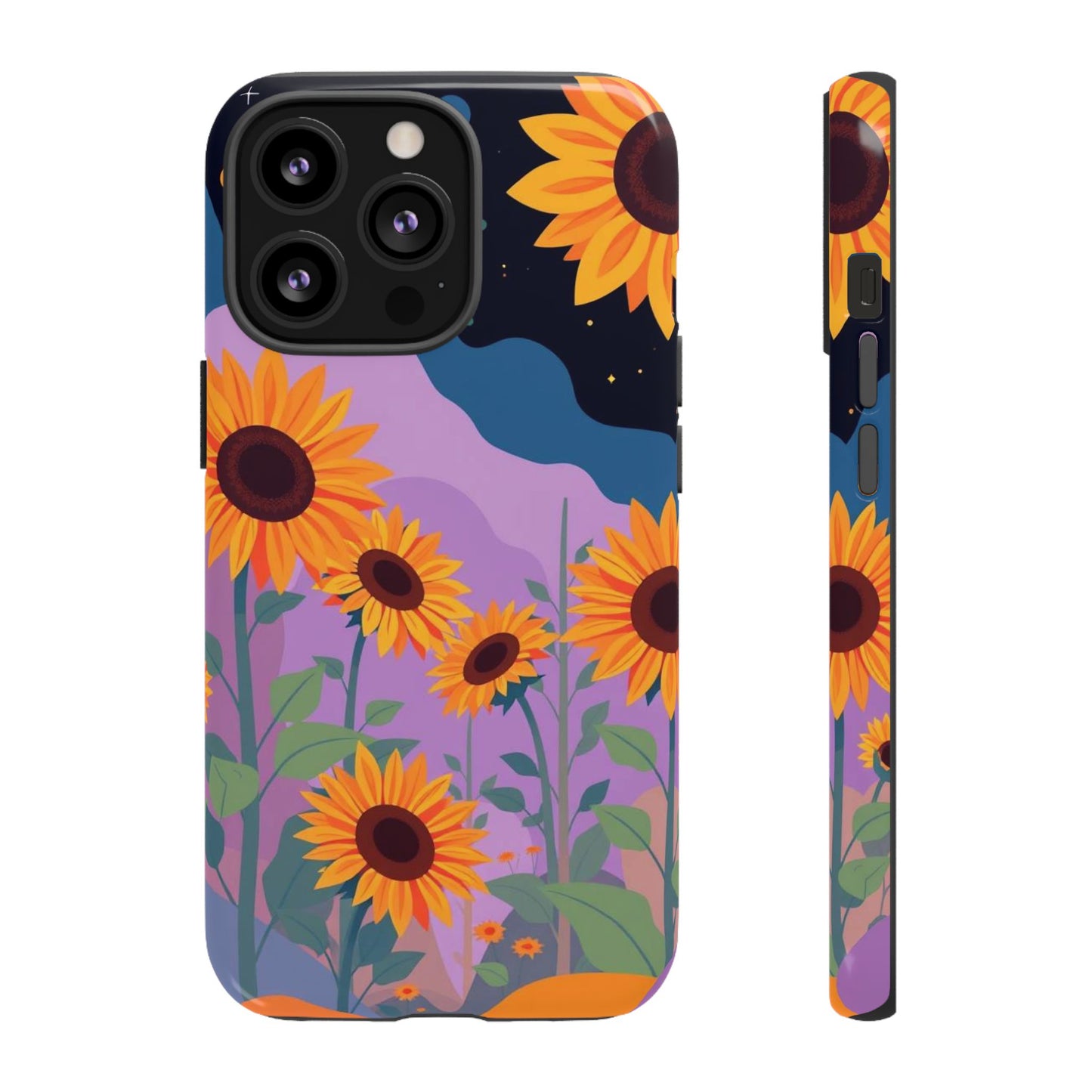 iPhone 13 Pro / Glossy Phone Case - Surreal Sunflower Design Phone Case