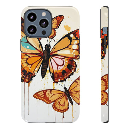 iPhone 13 Pro Max / Glossy Phone Case - Abstract Butterflies Design Phone Case