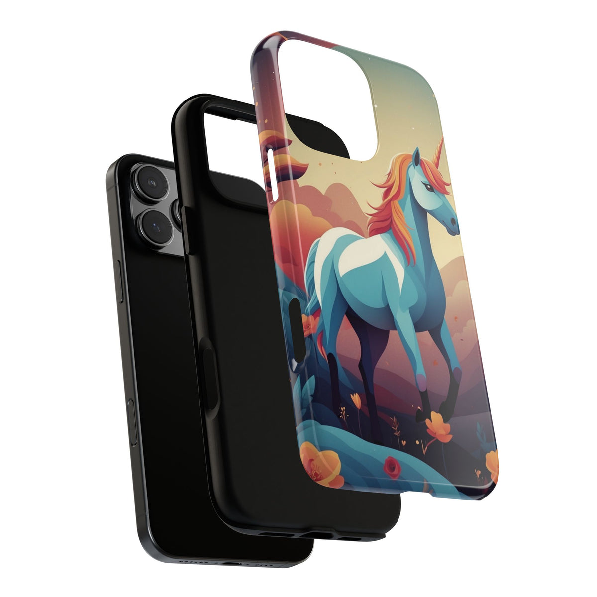 Stylised Unicorn Design Phone Case - Multicolor Phone Case