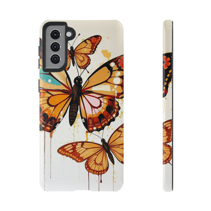 Samsung Galaxy S21 Plus / Glossy Phone Case - Abstract Butterflies Design Phone Case
