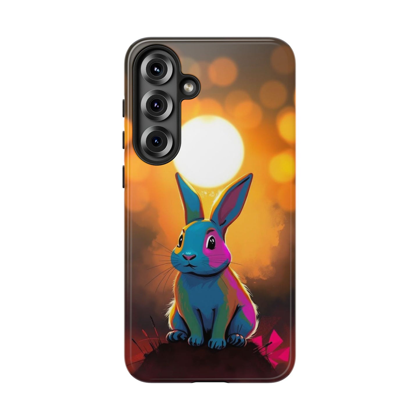 Samsung Galaxy S25 Plus / Glossy Phone Case - Pop Art Rabbit Design Phone Case
