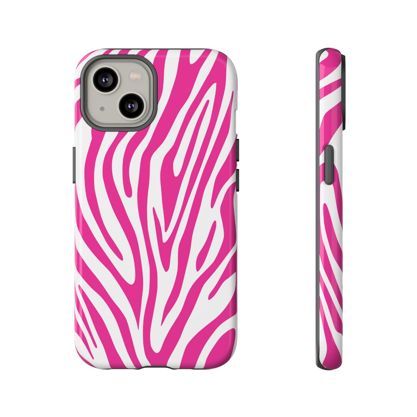 Graphic Hot Pink Tiger Print Phone Case