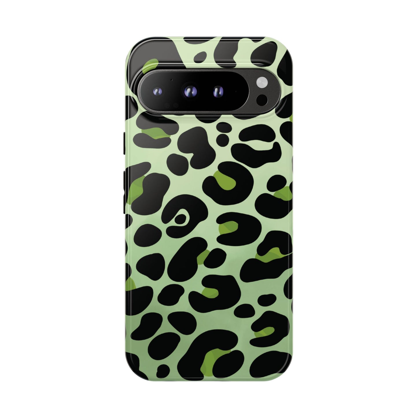 Chic Sage Leopard Print Phone Case