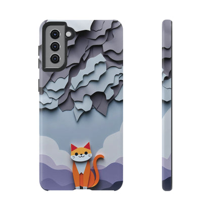 Papier-mâché Cat Design Phone Case