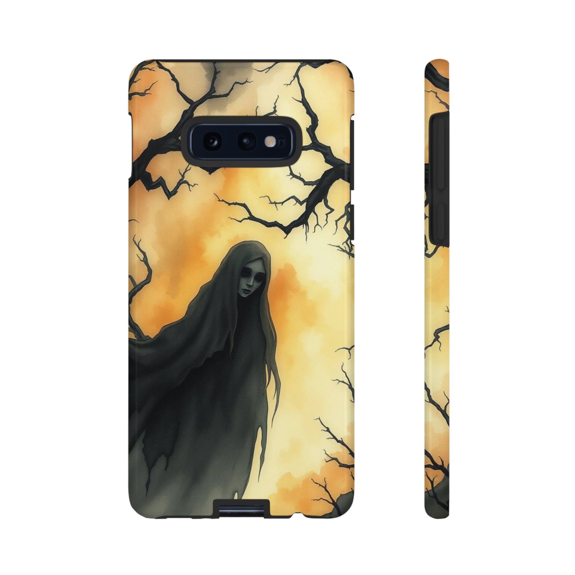 Watercolour Gothic Deathly Woman Phone Case - Multicolor Phone Case - Samsung Galaxy S10E / Glossy