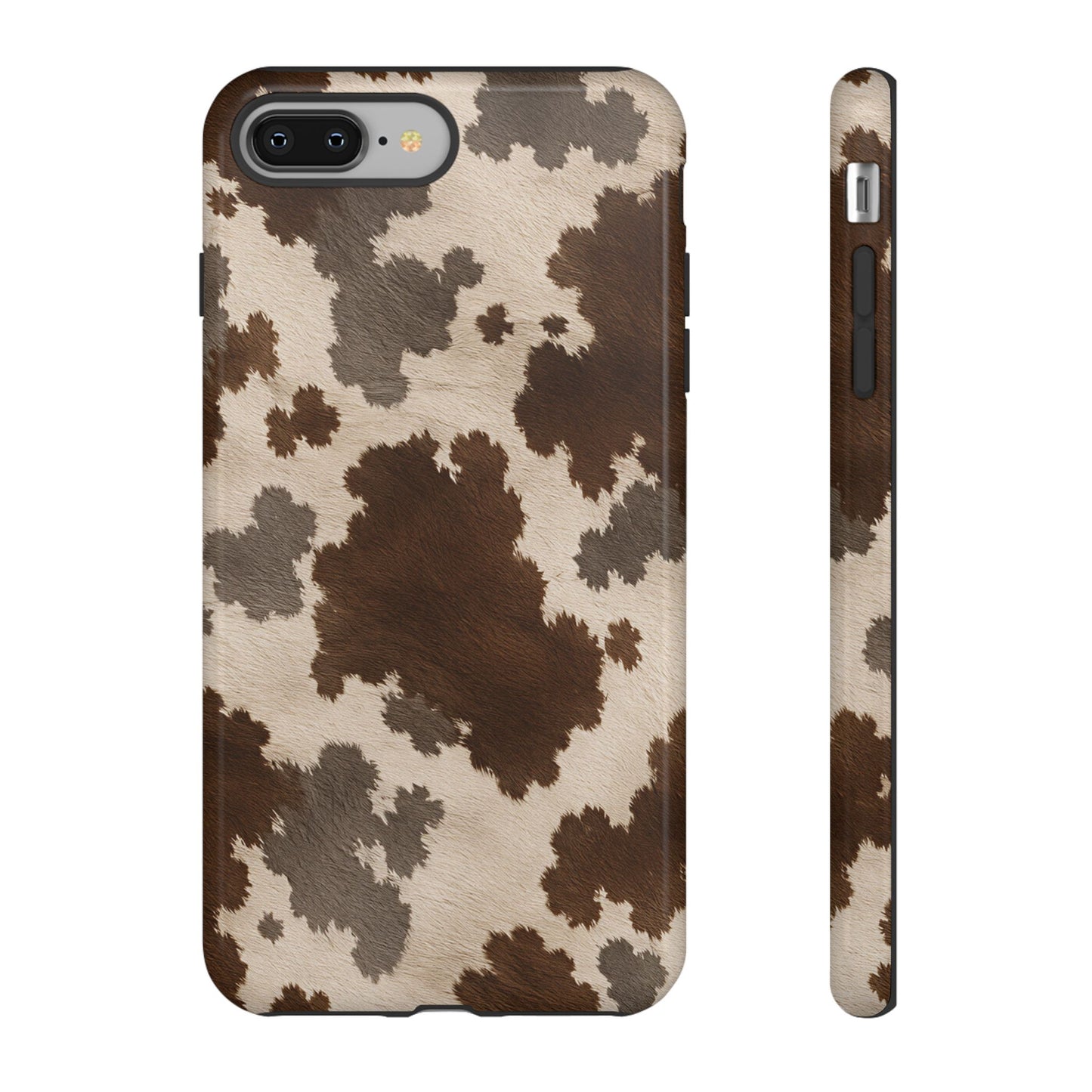 Stylish Mocha Cow Print Phone Case
