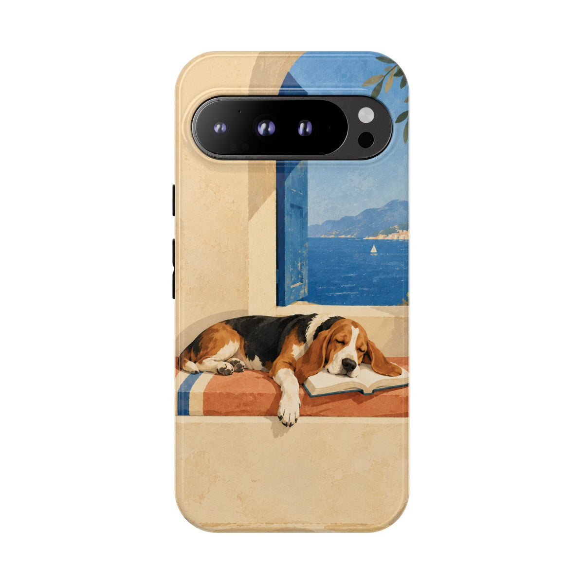 Basset Hound Unfinished Chapter Phone Case - Multicolor Phone Case - Google Pixel 9 Pro XL / Glossy