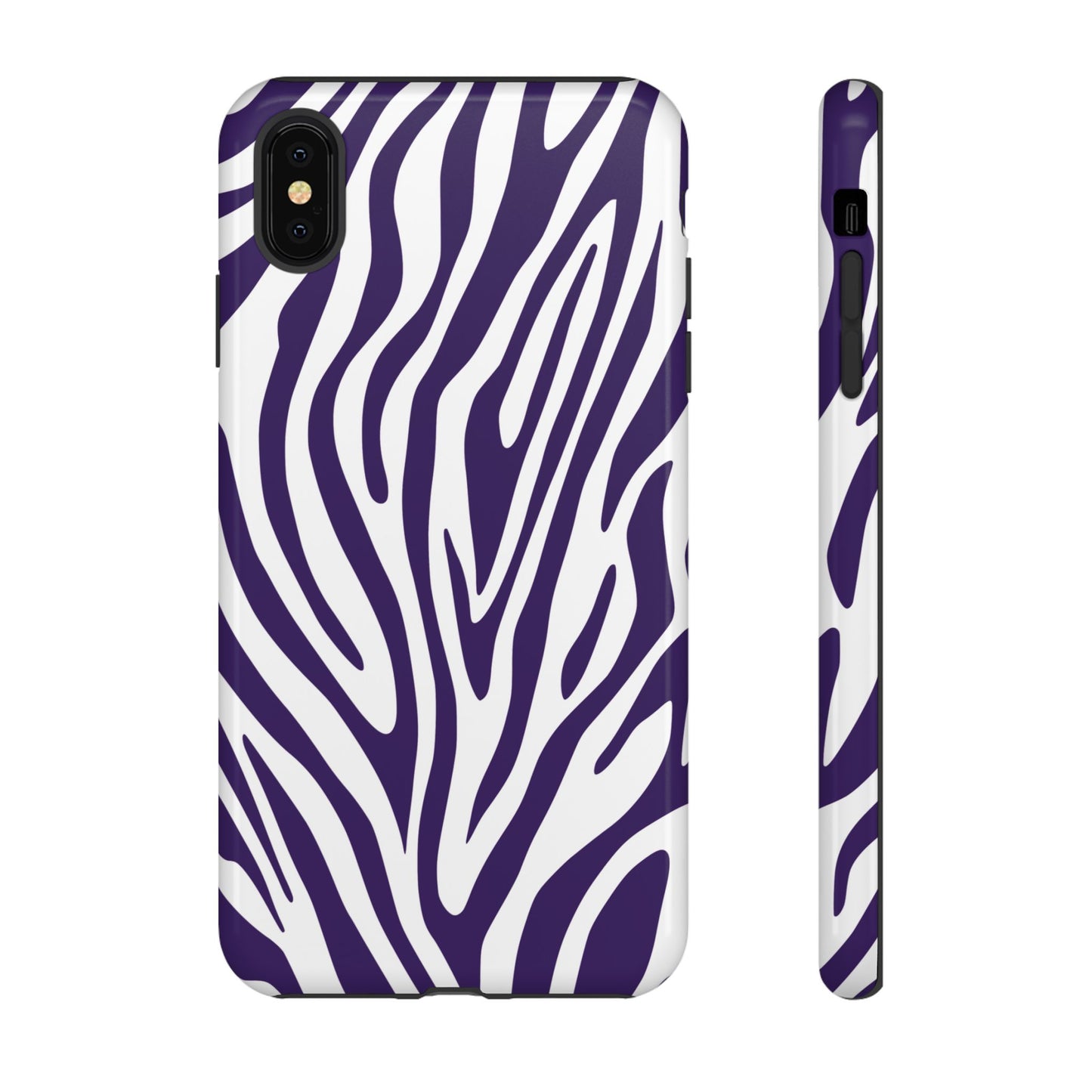 Graphic Purple Tiger Print Phone Case