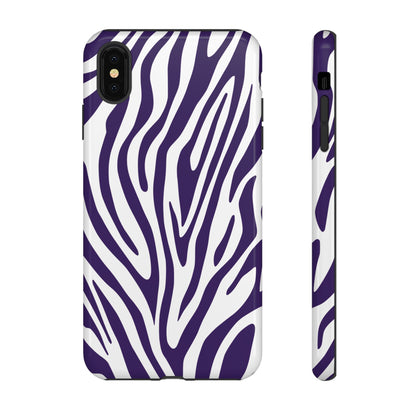 Graphic Purple Tiger Print Phone Case