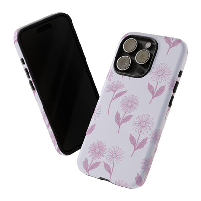 Pretty Lilac Daisy Pattern Phone Case