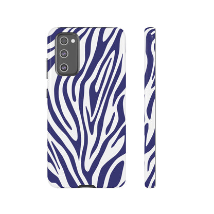 Graphic Blue Tiger Print Phone Case