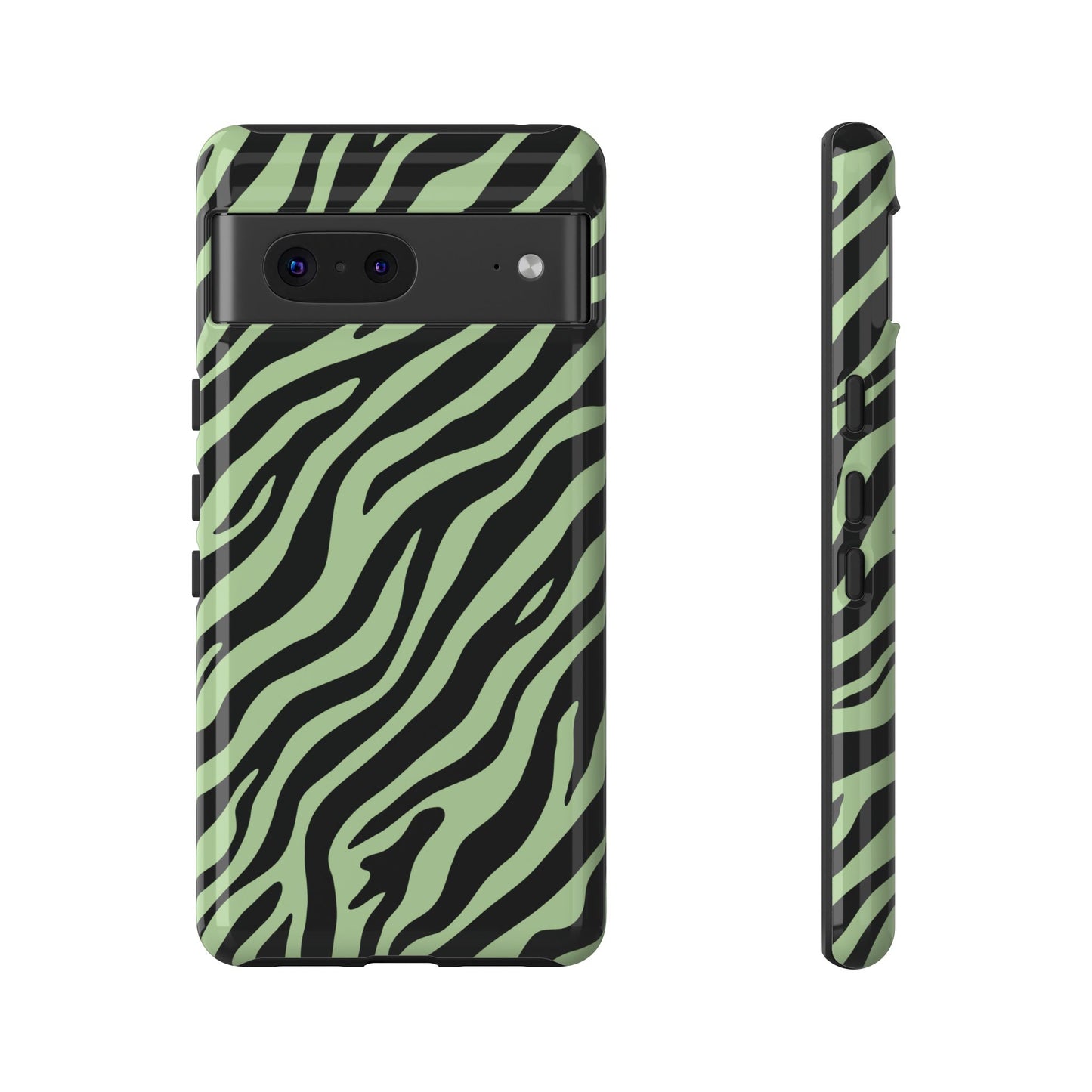 Stylish Mint Zebra Print Phone Case