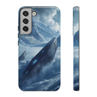 Samsung Galaxy S22 Plus / Glossy Phone Case - Frozen Alien Wreckage Sci-fi Phone Case