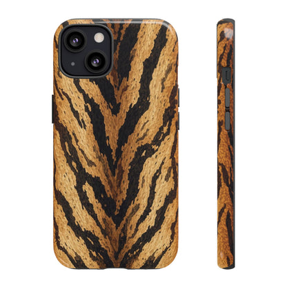 Amber Tiger Print Phone Case
