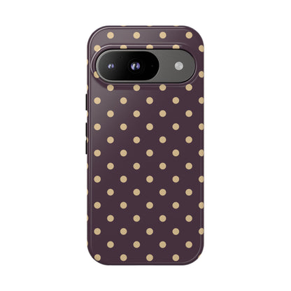 Purple with Yellow Dot Pattern Phone Case