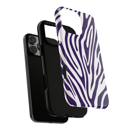 Graphic Purple Tiger Print Phone Case