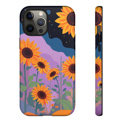 iPhone 12 Pro Max / Glossy Phone Case - Surreal Sunflower Design Phone Case