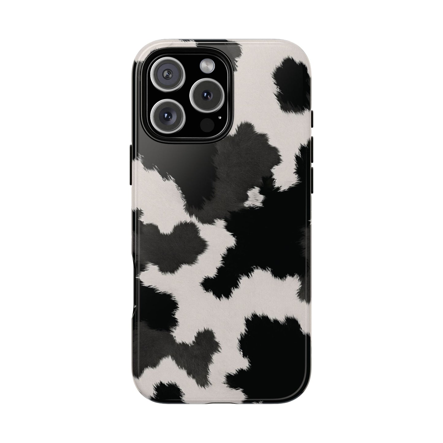 Modern Monochrome Cow Print Phone Case