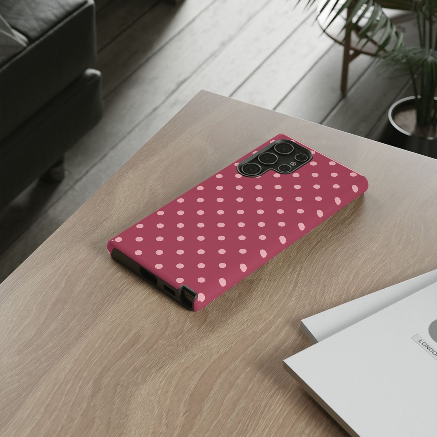 Pink Dot Pattern Phone Case