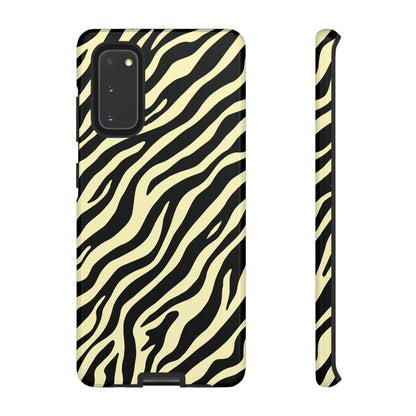 Stylish Neutral Zebra Print Phone Case