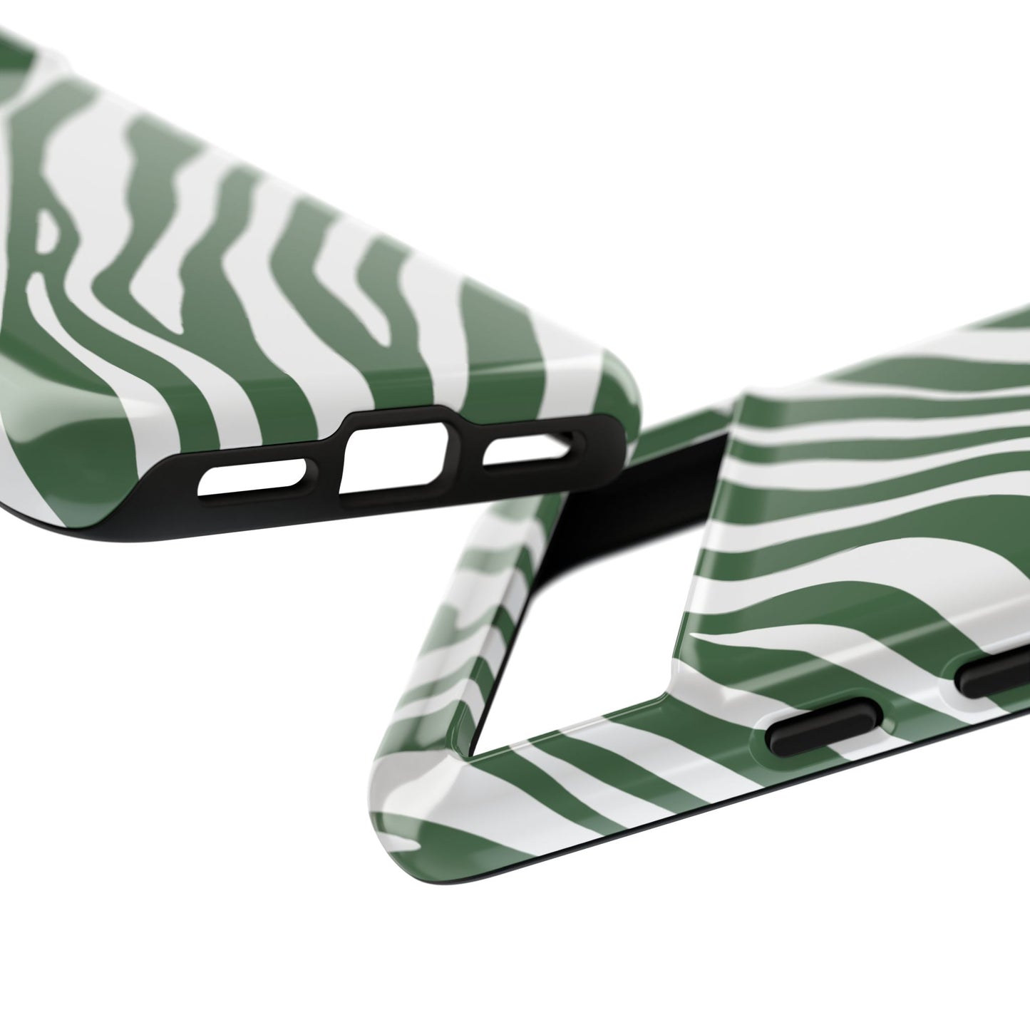 Modern Sage Zebra Print Phone Case