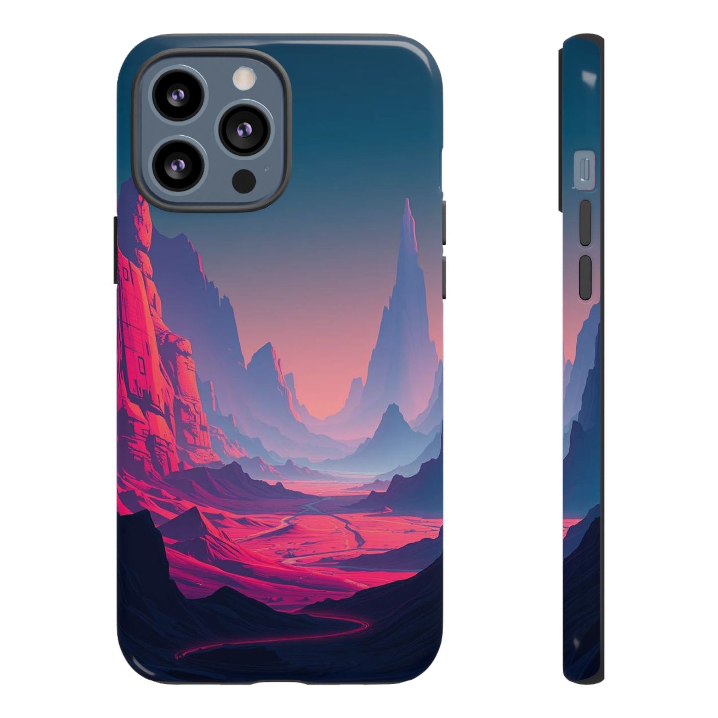 iPhone 13 Pro Max / Glossy Phone Case - Alien Vista Design Phone Case