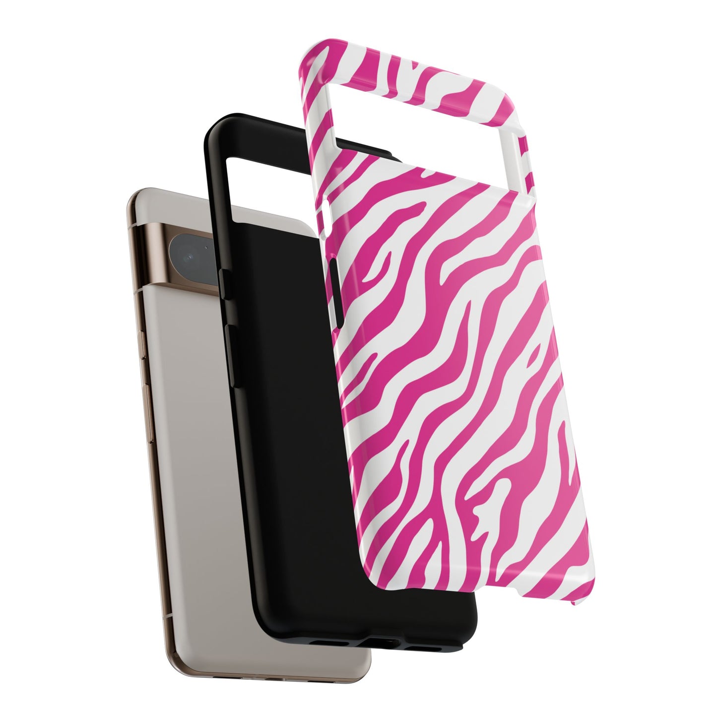 Stylish Hot Pink Zebra Print Phone Case