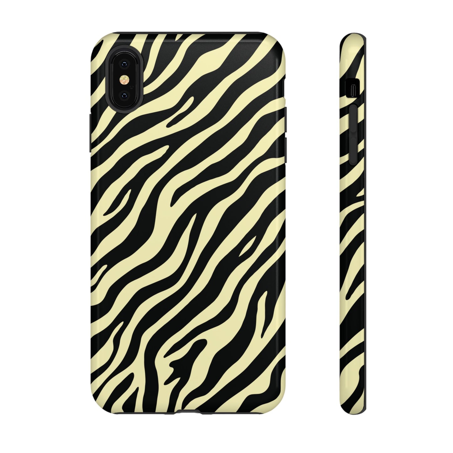 Stylish Neutral Zebra Print Phone Case