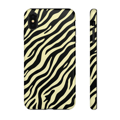Stylish Neutral Zebra Print Phone Case