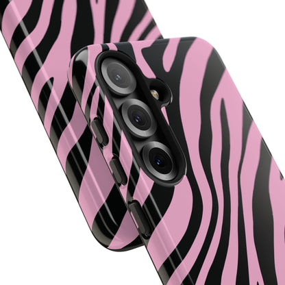 Modern Blush Zebra Print Phone Case