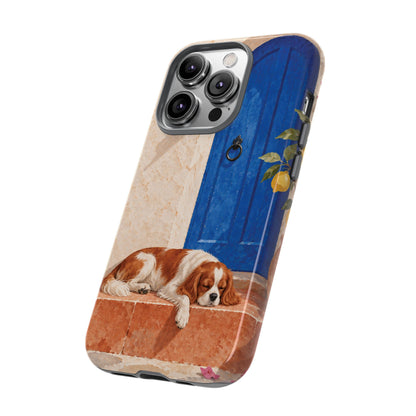 Cavalier King Charles Spaniel Blue Door Siesta Phone Case - Multicolor Phone Case