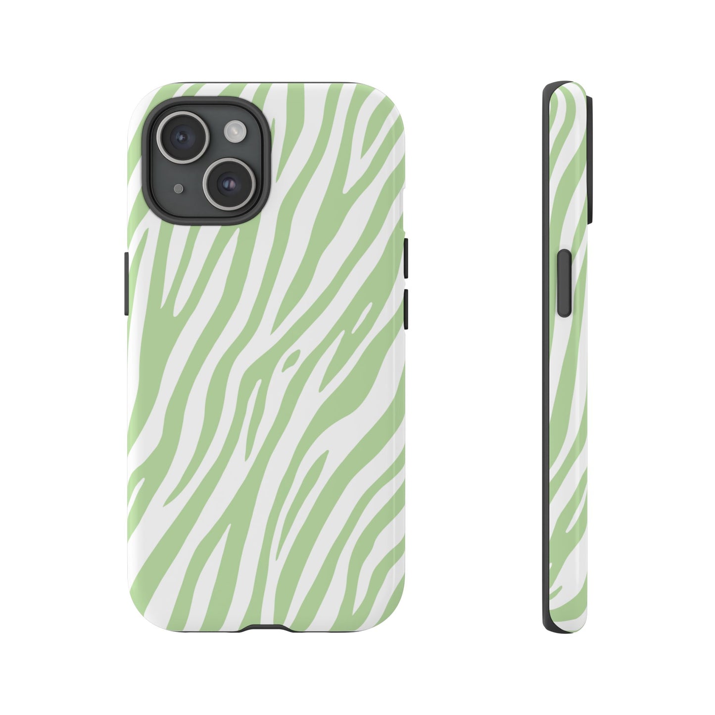 Mint Tiger Print Phone Case