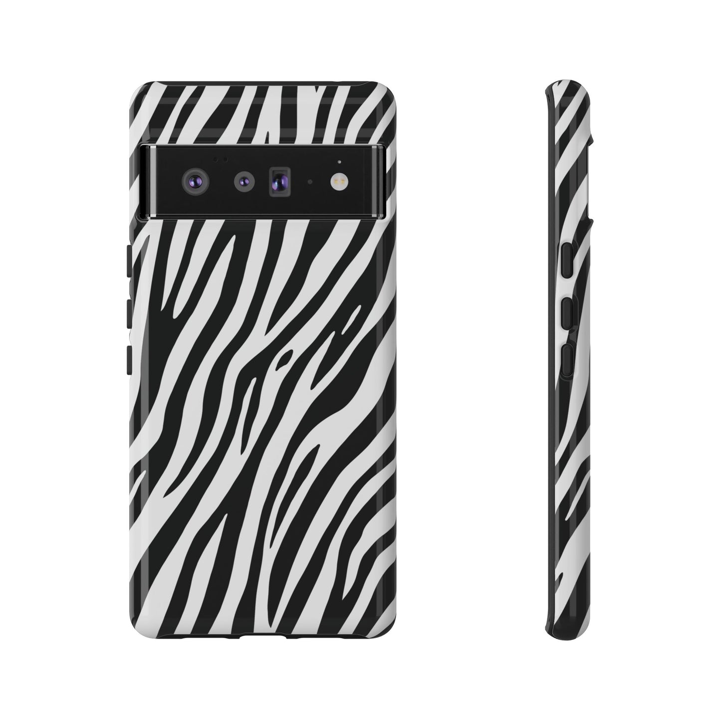 Monochrome Tiger Print Phone Case