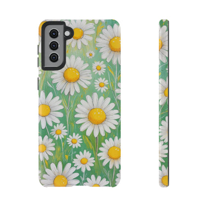 Samsung Galaxy S21 Plus / Glossy Phone Case - Daisies Floral Pattern 4 Phone Case