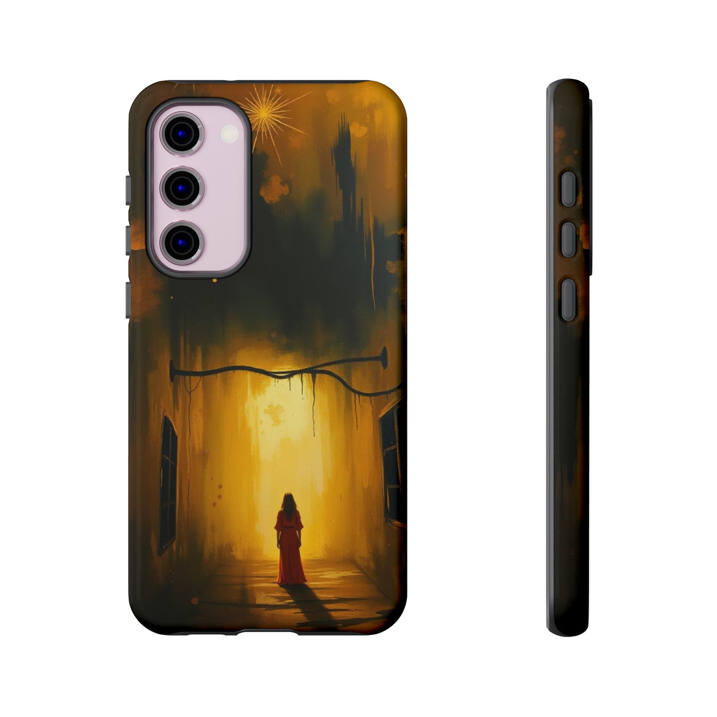 Samsung Galaxy S23 Plus / Glossy Phone Case - Acrylic Gothic Woman in Red Phone Case