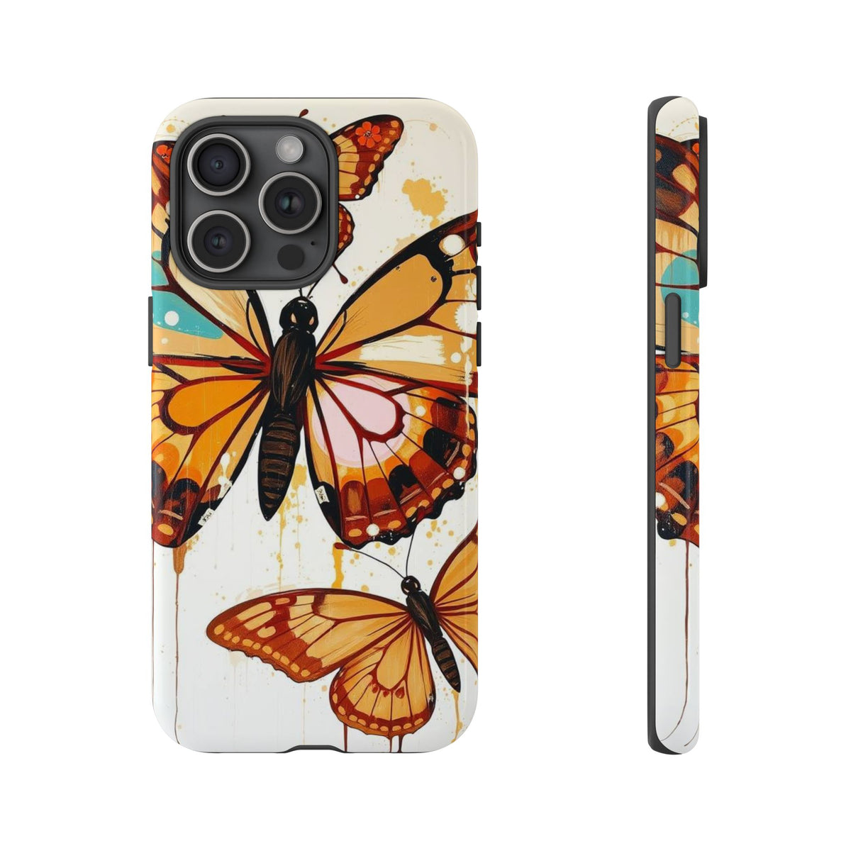 Abstract Butterflies Design Phone Case - Multicolor Phone Case - iPhone 15 Pro Max / Glossy