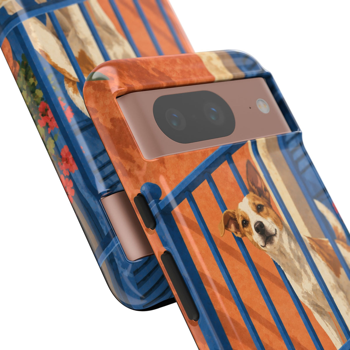 Jack Russell Terrier Balcony Busybody Phone Case - Multicolor Phone Case