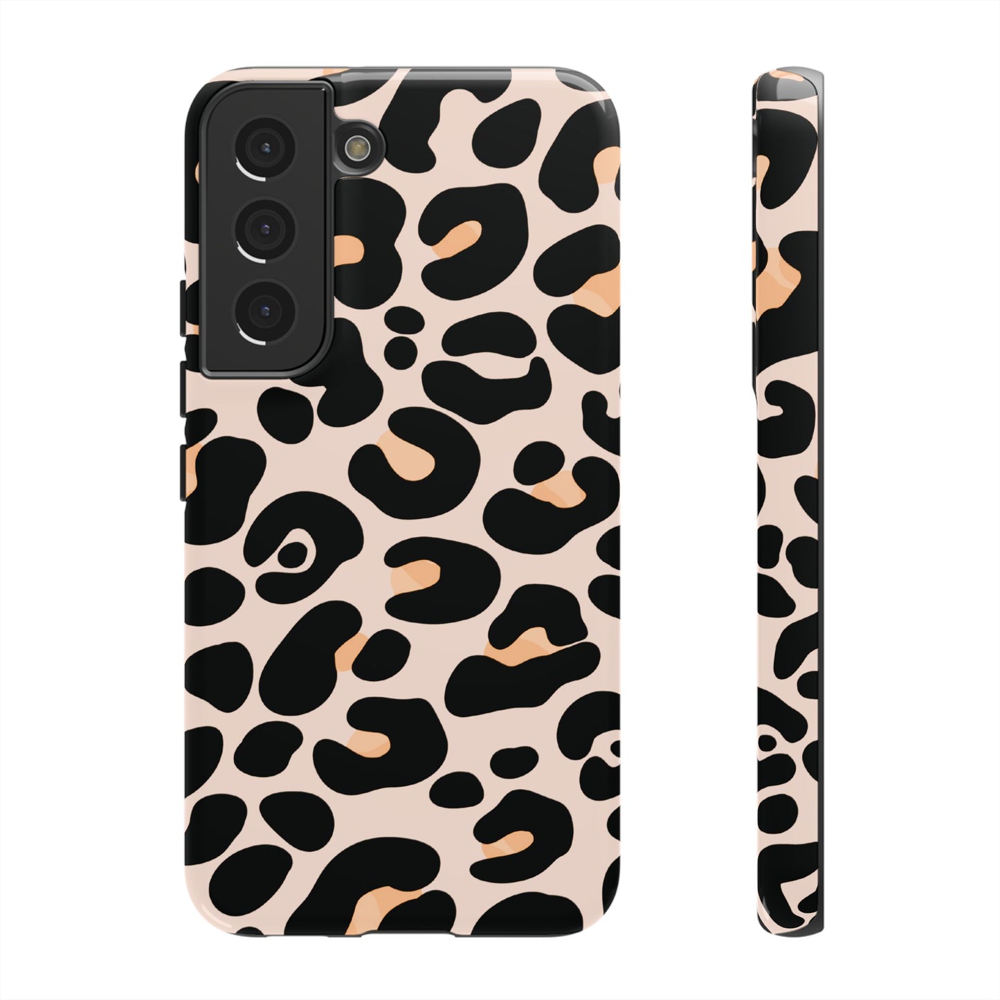 Elegant Peach Leopard Print Phone Case