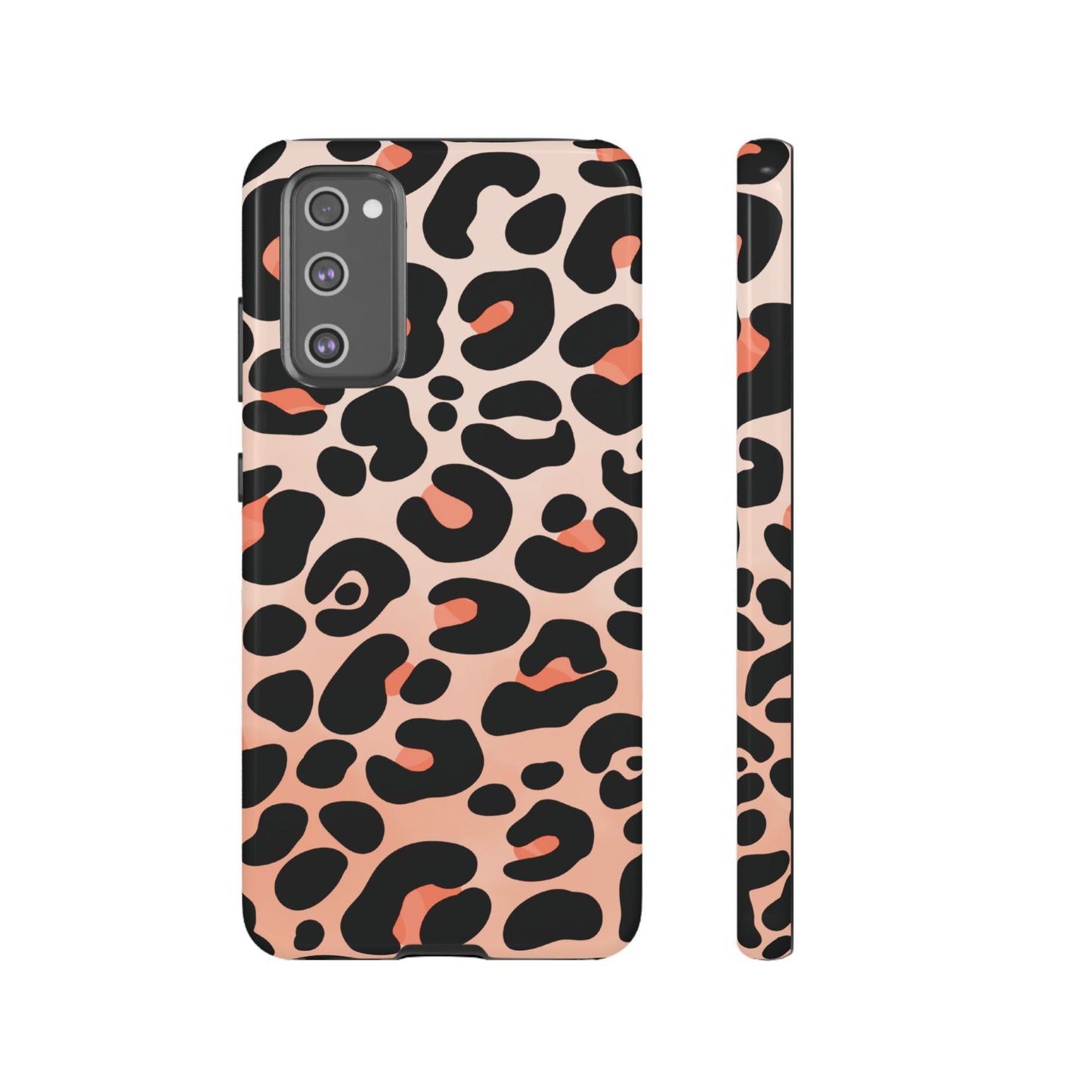 Elegant Peach Leopard Print Phone Case