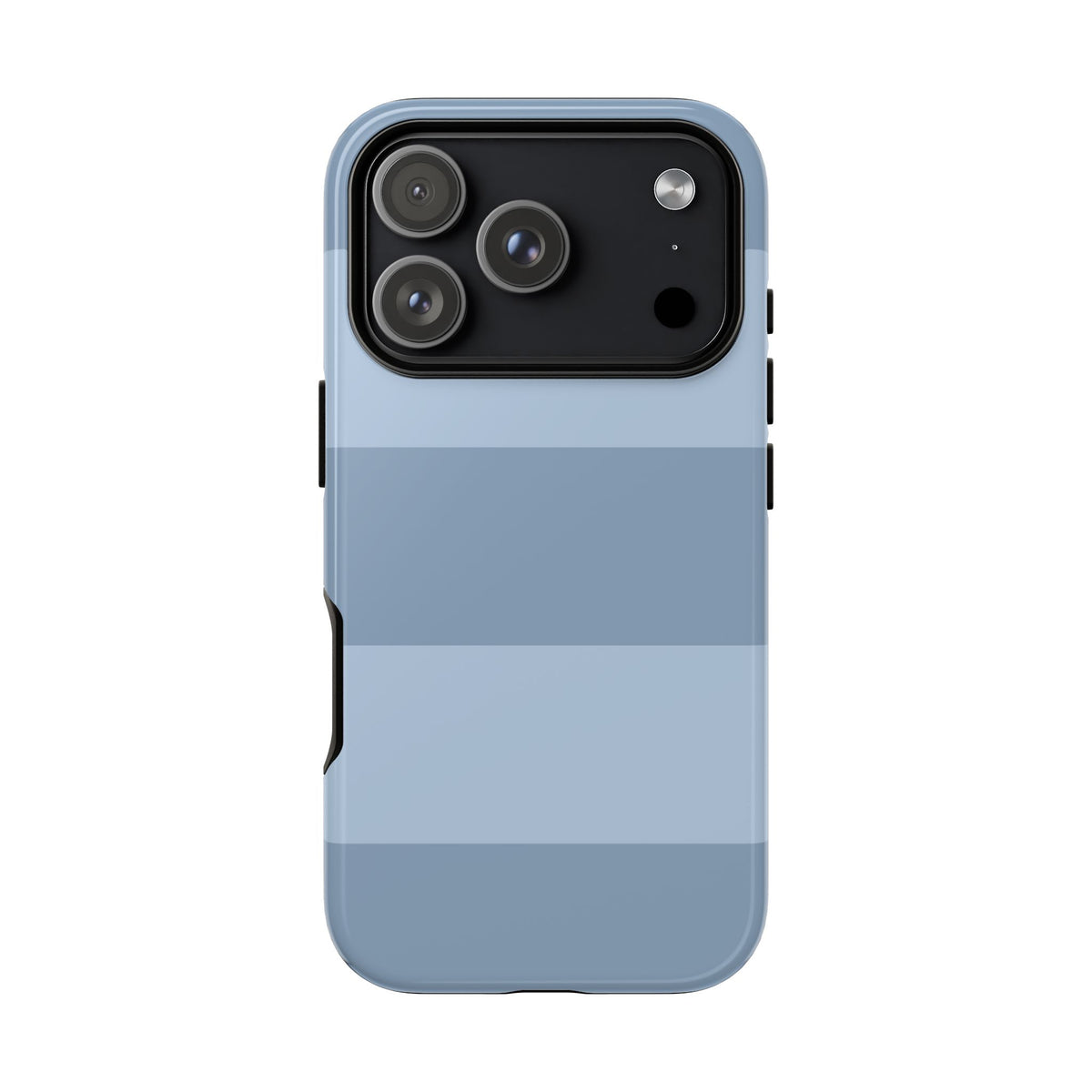 Light Blue Horizontal Stripe Pattern Phone Case - Blue Phone Case - iPhone 17 Pro / Glossy