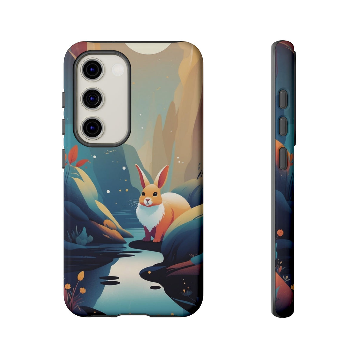 Stylised Rabbit Design Phone Case - Multicolor Phone Case - Samsung Galaxy S23 / Glossy