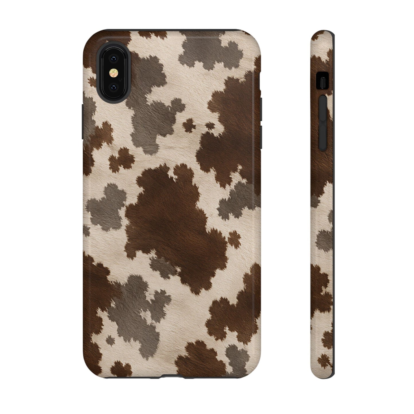 Stylish Mocha Cow Print Phone Case