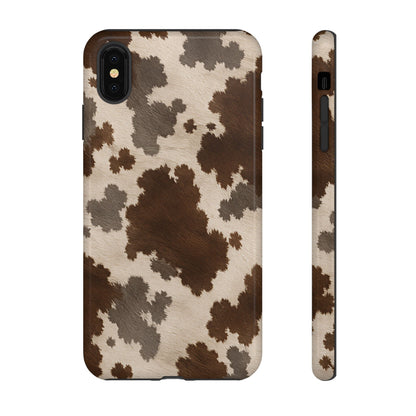 Stylish Mocha Cow Print Phone Case