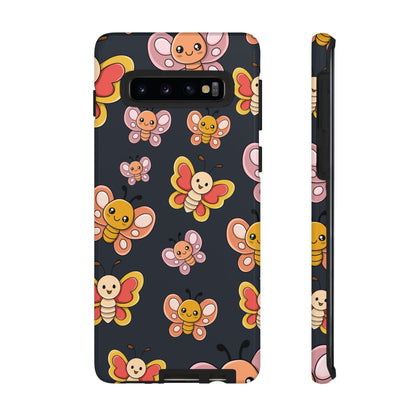 Grey Butterfly Sticker Design Phone Case - Grey Phone Case - Samsung Galaxy S10 / Glossy
