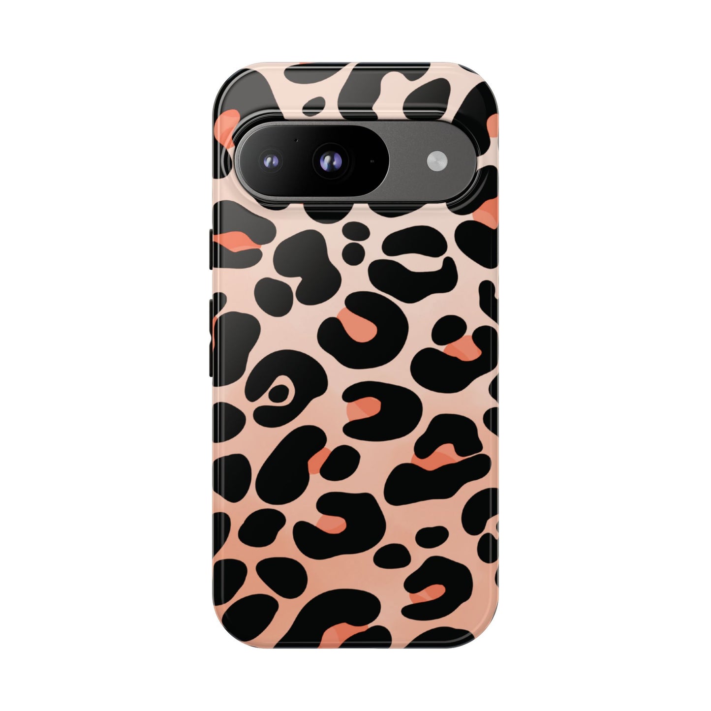 Elegant Peach Leopard Print Phone Case