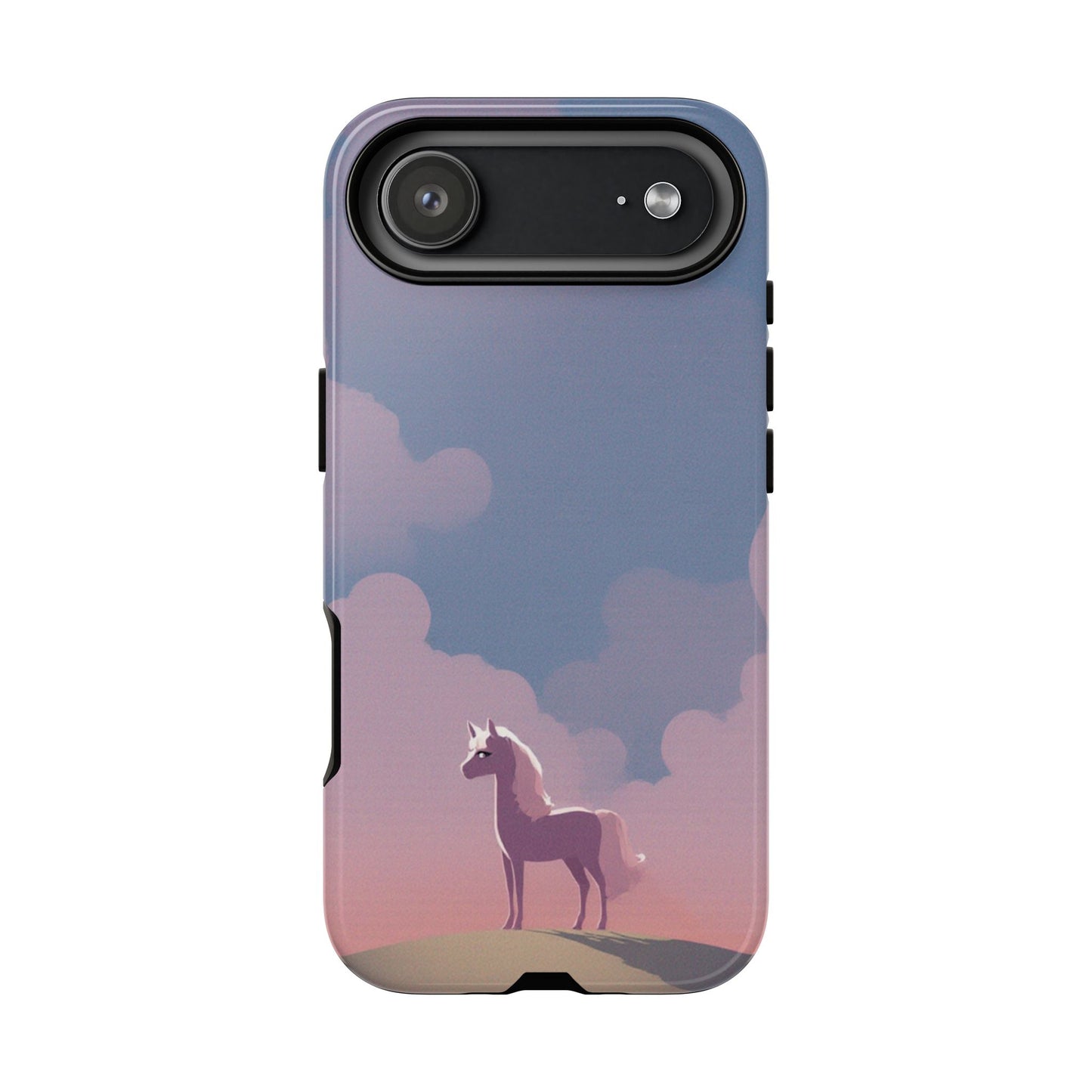 iPhone 17 Air / Glossy Phone Case - Pony & Cloud Design Phone Case