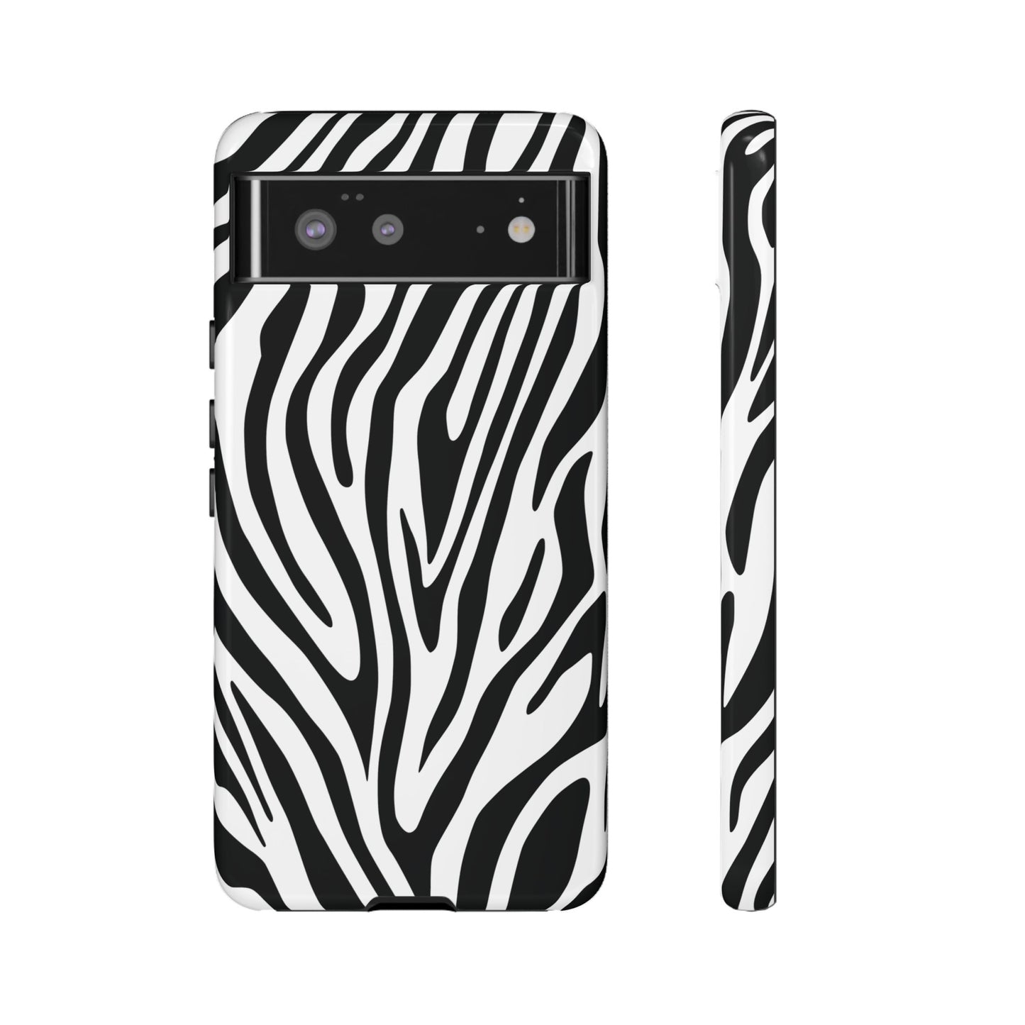 Classic Monochrome Tiger Print Phone Case