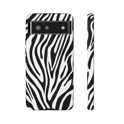 Classic Monochrome Tiger Print Phone Case