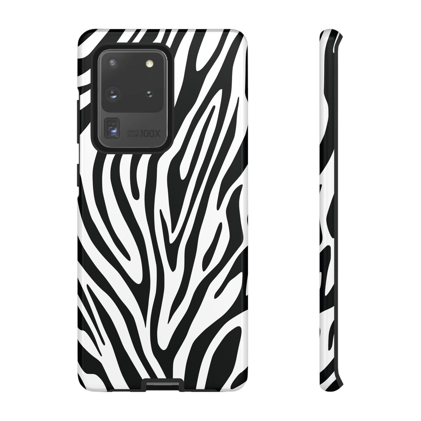 Classic Monochrome Tiger Print Phone Case